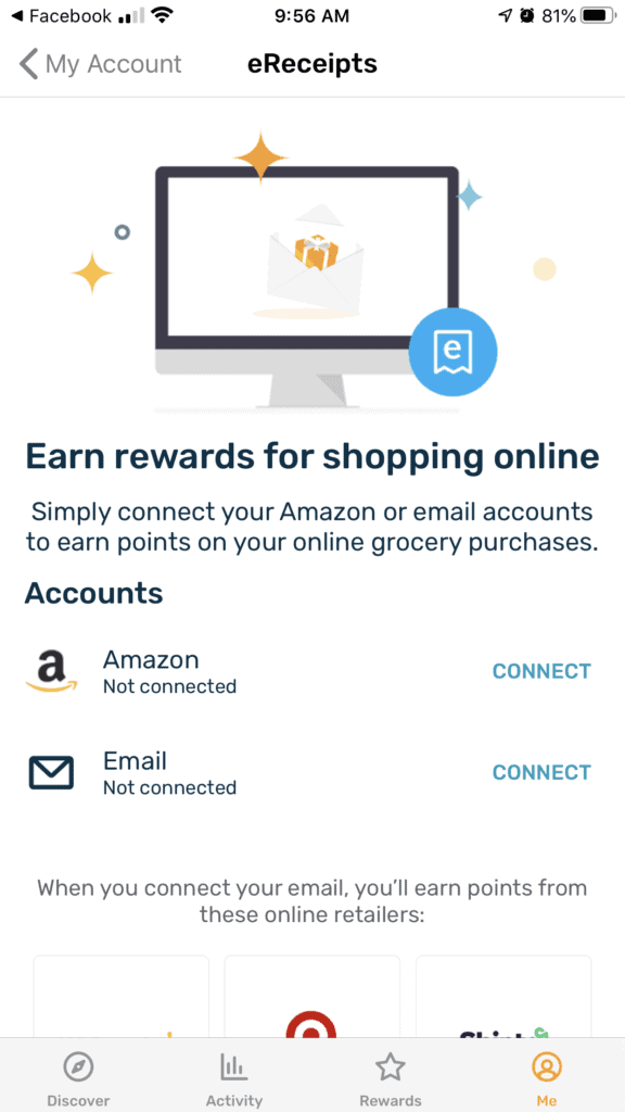 online receipt to fetch rewards